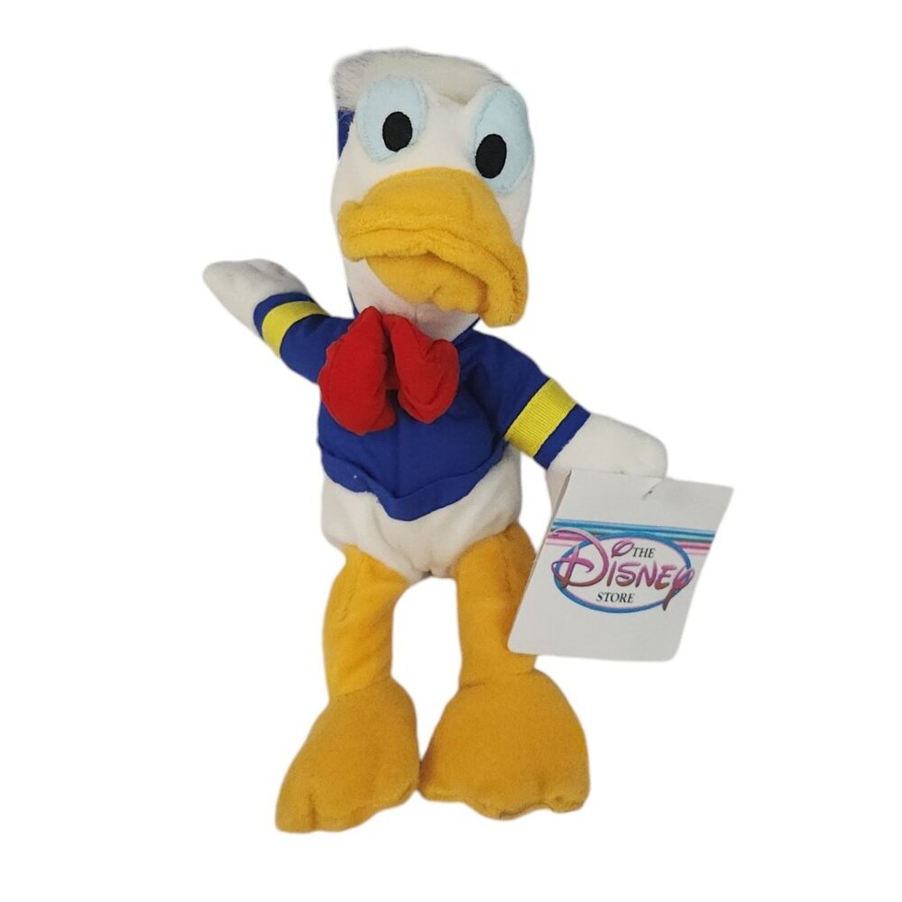 The Disney Store Donald Duck Mini Bean Bag Plush 9" NWT
